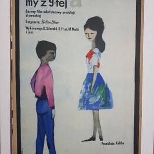 We&#39;re from class 9A / We z 9-tej a Original Polish movie poster Bodnar art! &#39;1963