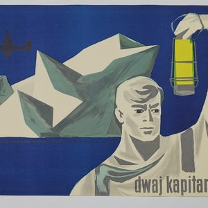 Two Captains | Two Captains | Original Polish Poster Jodlowski art! &#39;1956