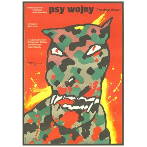 The Dogs of War Original Polish Movie Poster &#39;84 John Irvin, cool Swierzy artwork!