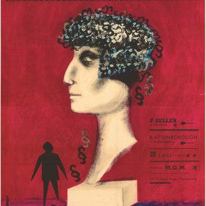 The dock brief Polish Movie Poster J. Karczewska art! &#39;1965