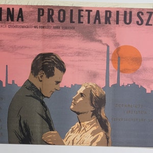 Anna the proletarian | Anna the proletarian | Original Polish Poster Fangor art! &#39;1954