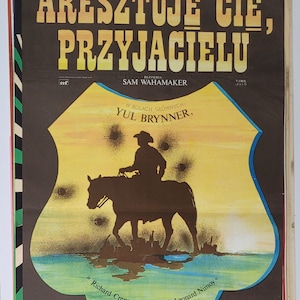 YOU&#39;RE ARRESTED, FRIEND! Original Polish Poster 1975