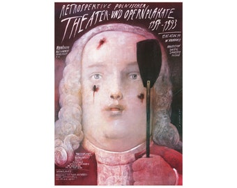 Retrospective of Polish theater and opera posters Hannover 1957-1993 Original Polish Poster &#39;94 Sadowski artwork!