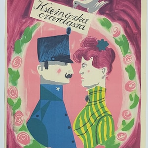 Ksiezniczka czardasza / Cartel original de la ópera polaca Mroszczak arte! '1957