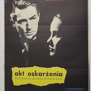 The Paradine Case | Indictment | Original Polish movie poster Lipinski art! &#39;1959