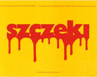 Jaws Polish Movie Poster! '1976