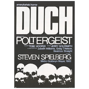 POLTERGEISTA | Steven Spielberg | Fantasma | Póster original de la película polaca | 1984 | ¡Obra de arte de Erol!