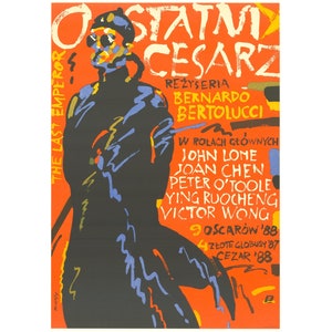 LAST EMPEROR Original Polish Movie Poster Bertolucci &#39;1989 Swierzy art!