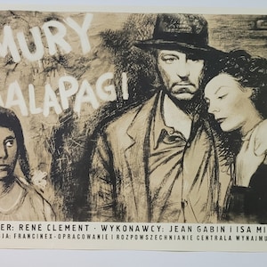 The Walls of Malapaga | Walls of Malapaga | Original Polish Poster Fangor art! &#39;1957