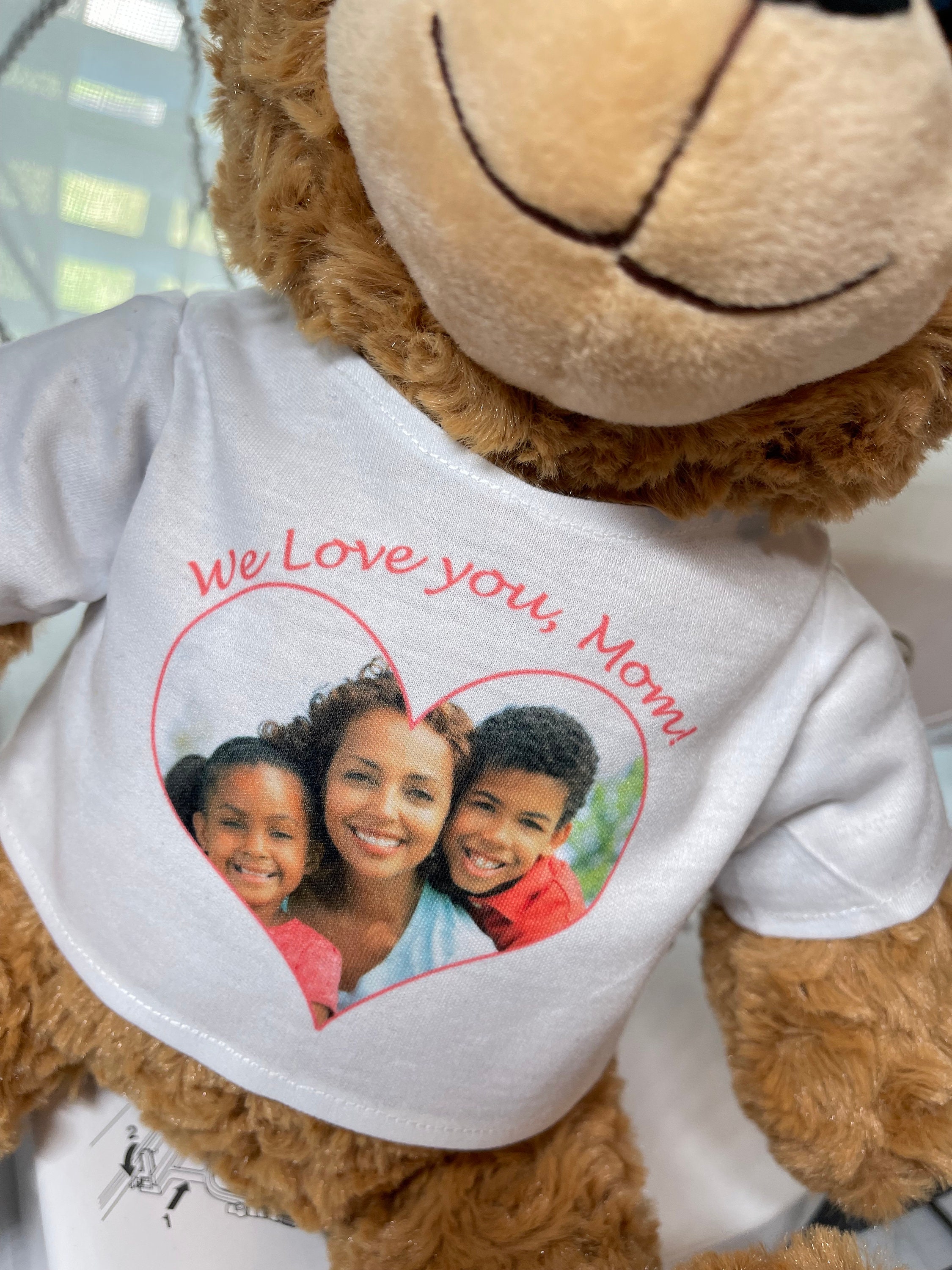 Personalized Photo T-shirt and Custom Message Furrygram Teddy Bear ...