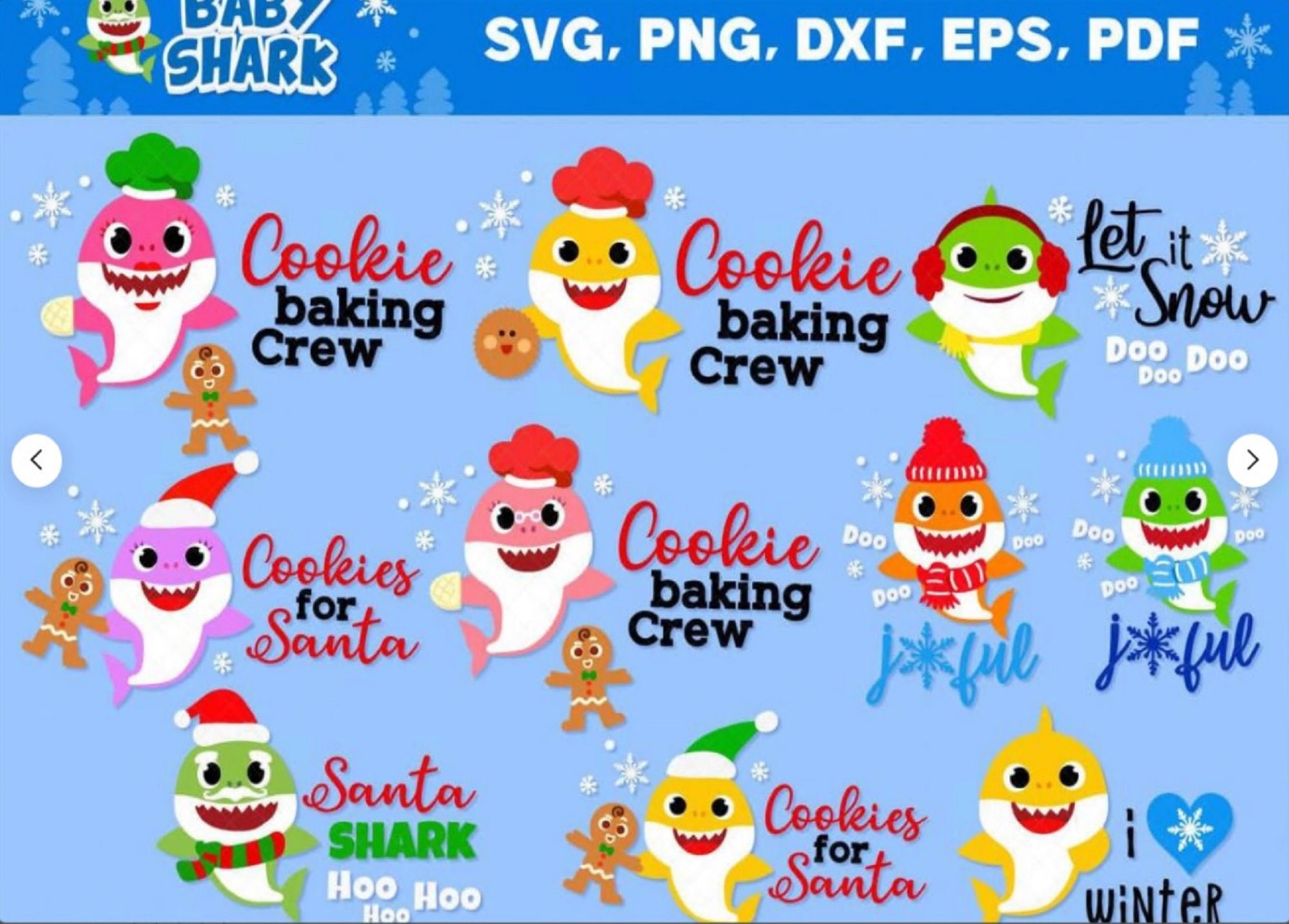 Free Free 287 Baby Shark Christmas Svg SVG PNG EPS DXF File