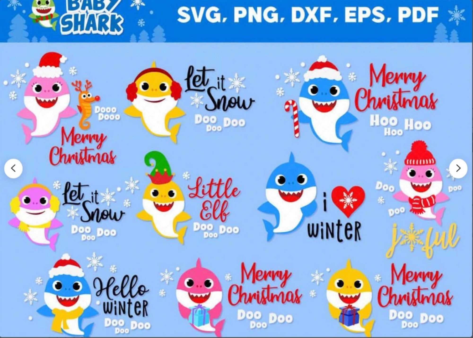 Free Free 129 Baby Shark Christmas Svg SVG PNG EPS DXF File