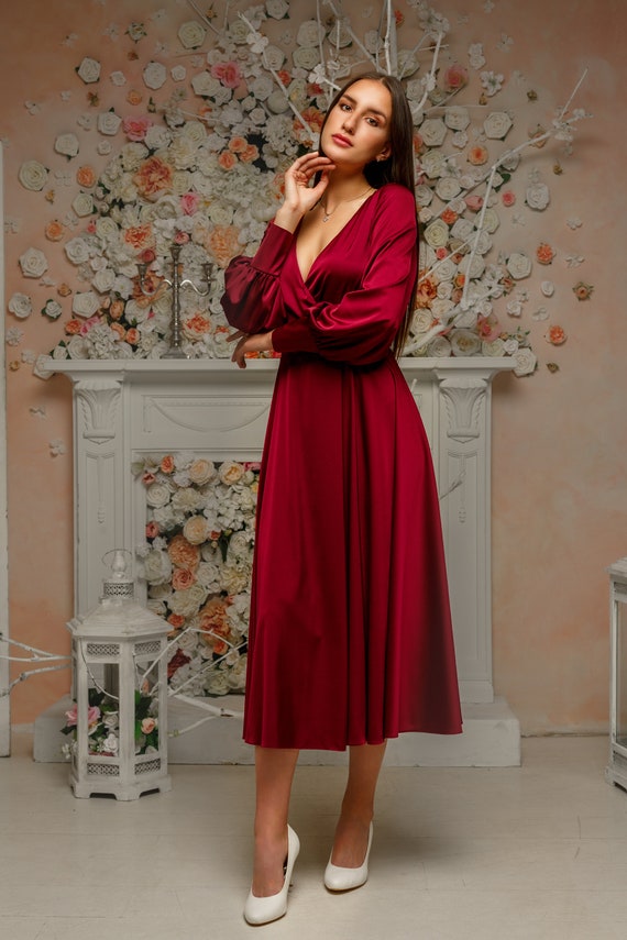 robe rouge cerise