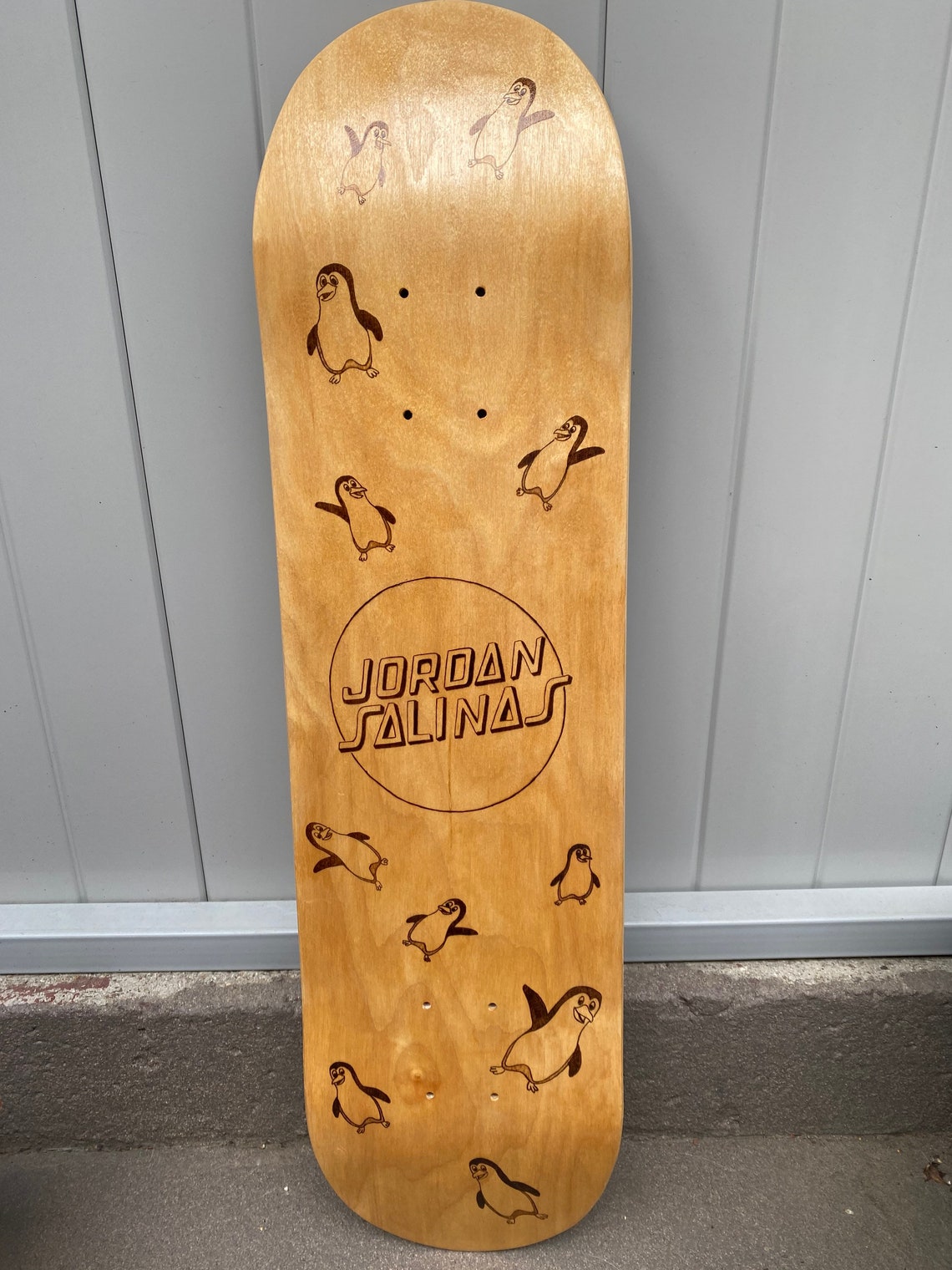 Custom Skateboard Deck Woodburned by Hand Etsy