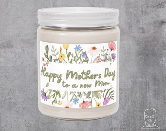 Cadeau fête des mères pour nouvelle maman, nouvelle maman, bougie cadeau fête des mères, 2024 fête des mères, bougie commémorative souvenir de la fête des mères, nouvelle maman 2024