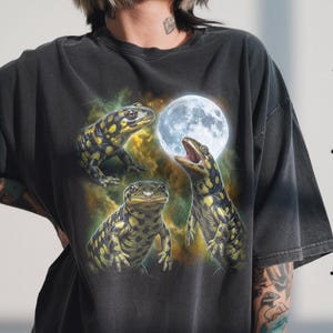 Comfort Colors® Three Salamander Moon Shirt, Tiger Salamander, Herpetology Gift, Amphibian