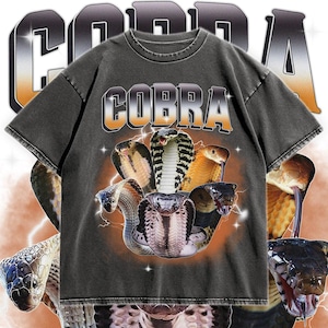Retro Cobra Graphic T-Shirt: Unisex Snake Lover Tee