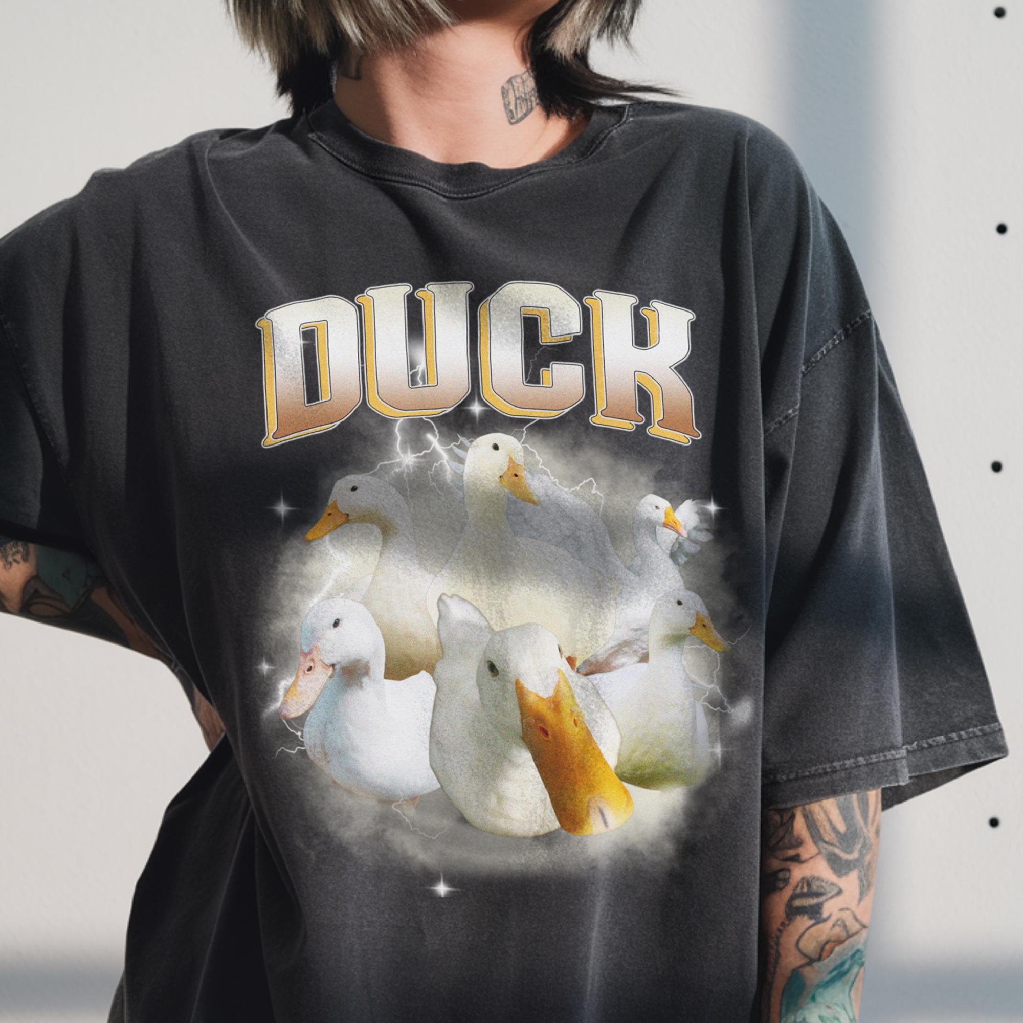 Comfort Colors® Bootleg Duck Rap Tee, Vintage 90s Duck Shirt, Funny ...