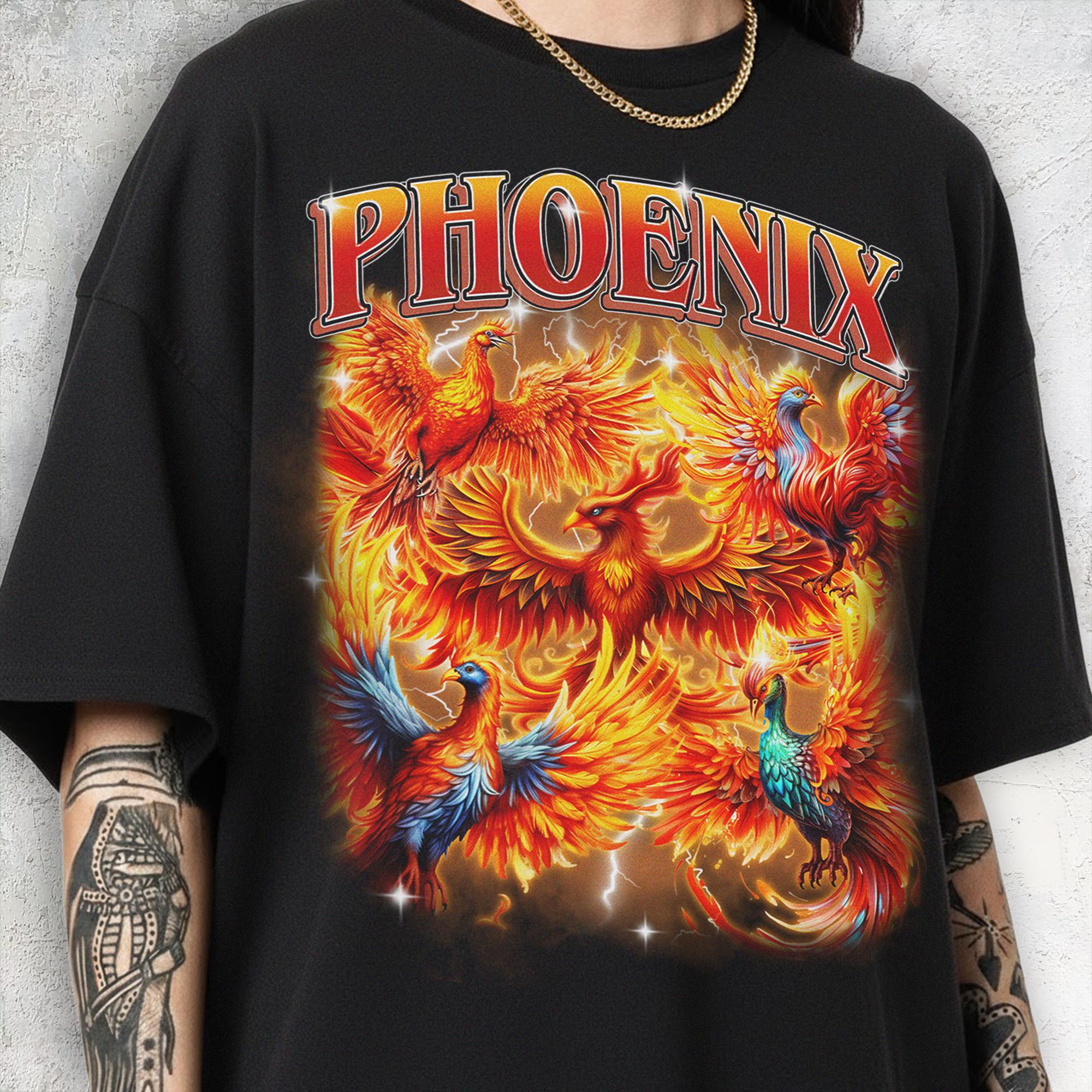 Phoenix Merch Vintage Phoenix Shirt, 90s Bootleg Graphic, Mythical Creature Top ...