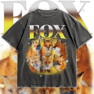 フォックスグラフィックTシャツ、レトロなフォックスデザインTシャツ、かわいいフォックスシャツ、ユニセックスの動物愛好家へのギフト、クールなフォックスプリントシャツ、ワイルドフォックスグラフィックTシャツ、クリスマス