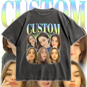 Custom Photo Graphic T-Shirt, Personalized Custom Tee, Unique Picture Shirt, Custom Gift for Her, Personalized T-Shirt for Men & Women