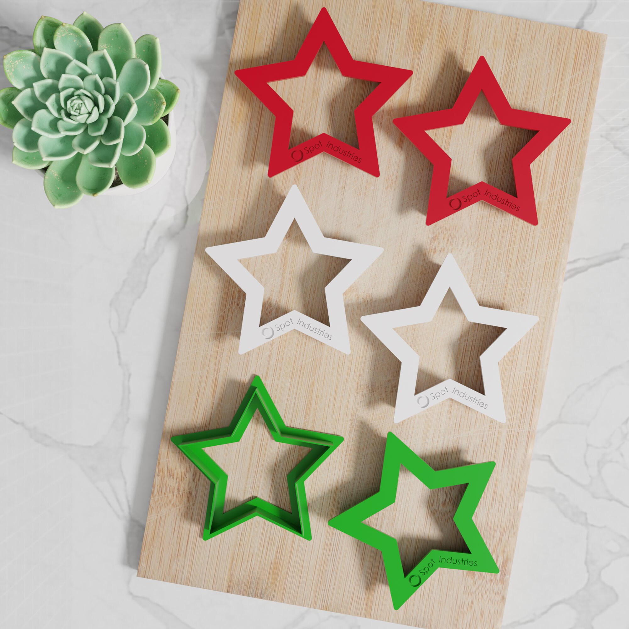 Star Cookie Cutter Set. Multiple Sizes And Colors. Matches Our Etsy