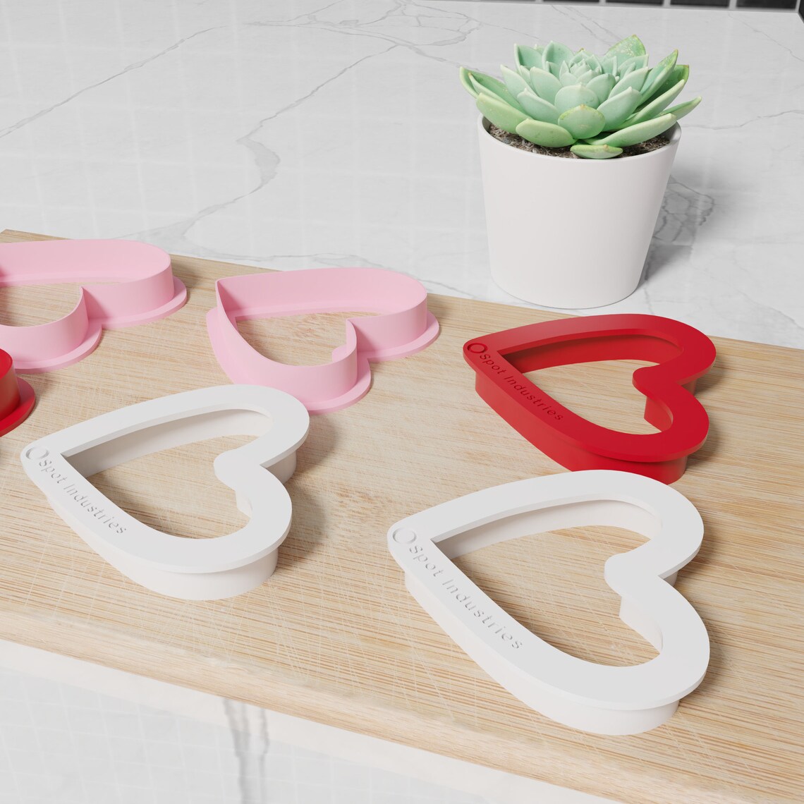 Heart Shaped Cookie Cutter. Set of 6 in Multiple Sizes and Etsy