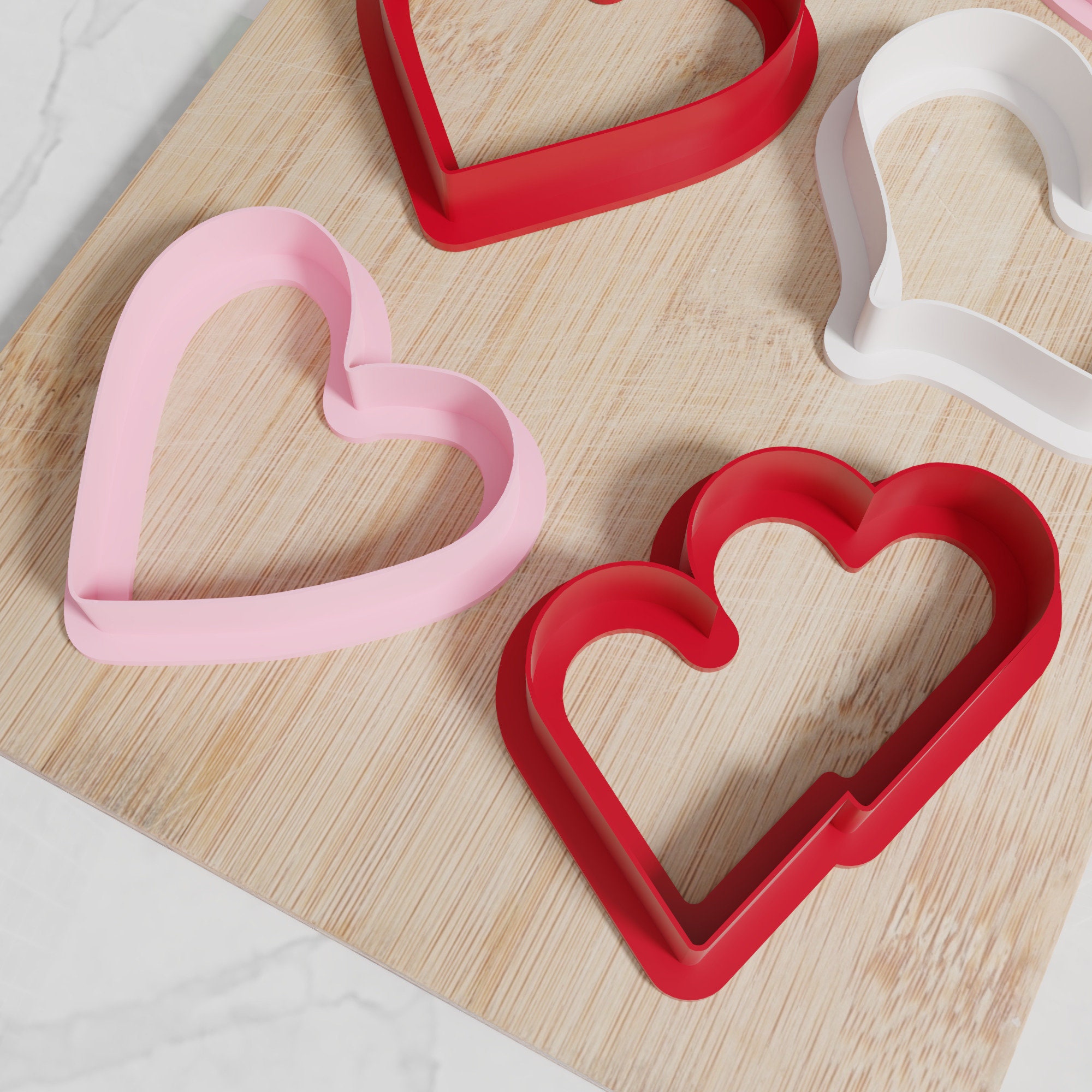 Heart Cookie Cutters. Set of 6 Unique Heart Cookie Cutters. Etsy