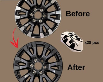 Nissan Titan Pro-4x Wheel Blackout Vinyl Decals