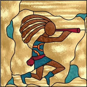 Kokopelli Flute Music pattern