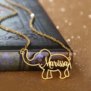 TIANYI Stainless Steel Lucky Elephant Pendant Mens Womens Necklace 20 Chain TIANYI Stainless Steel Lucky Elephant Pendant Mens Womens Necklace 20 Chain