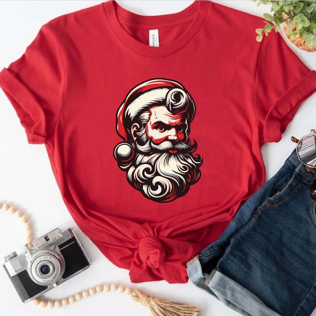 Boys Retro Santa Christmas 3/4 Shirt by Sweet Wink