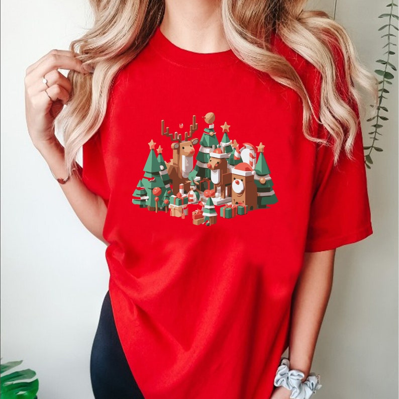 Christmas Deer Shirt, Retro Deer Shirt, Cute Deer Christmas Tshirt