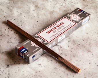 salvia blanca / incienso satya sai baba / ceremonia de limpieza