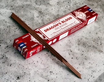 Sangre de dragón / incienso de Satya Sai Baba / ceremonia de purificación