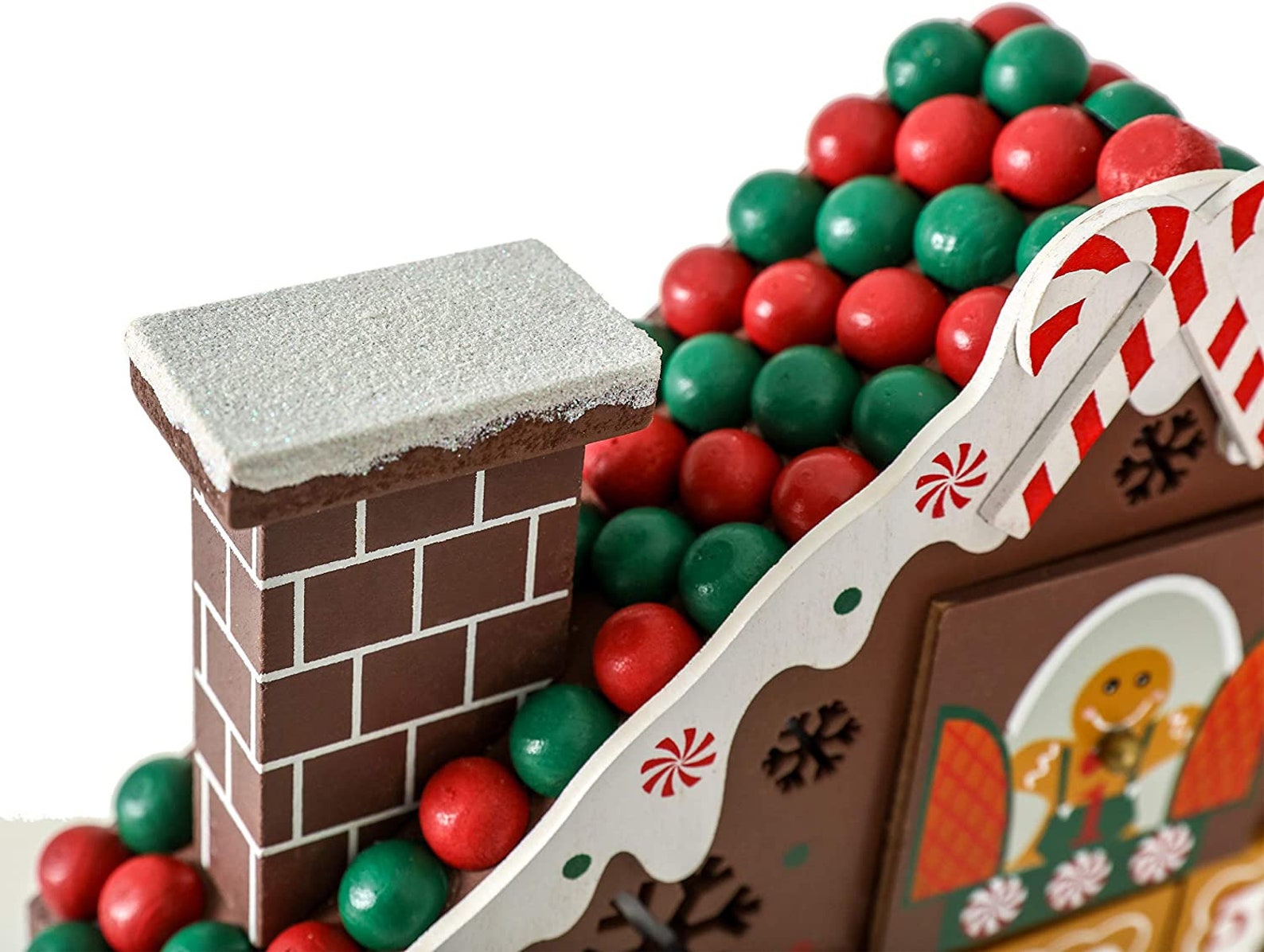 Gingerbread House Advent Calendar Wooden with LED Lighting Etsy