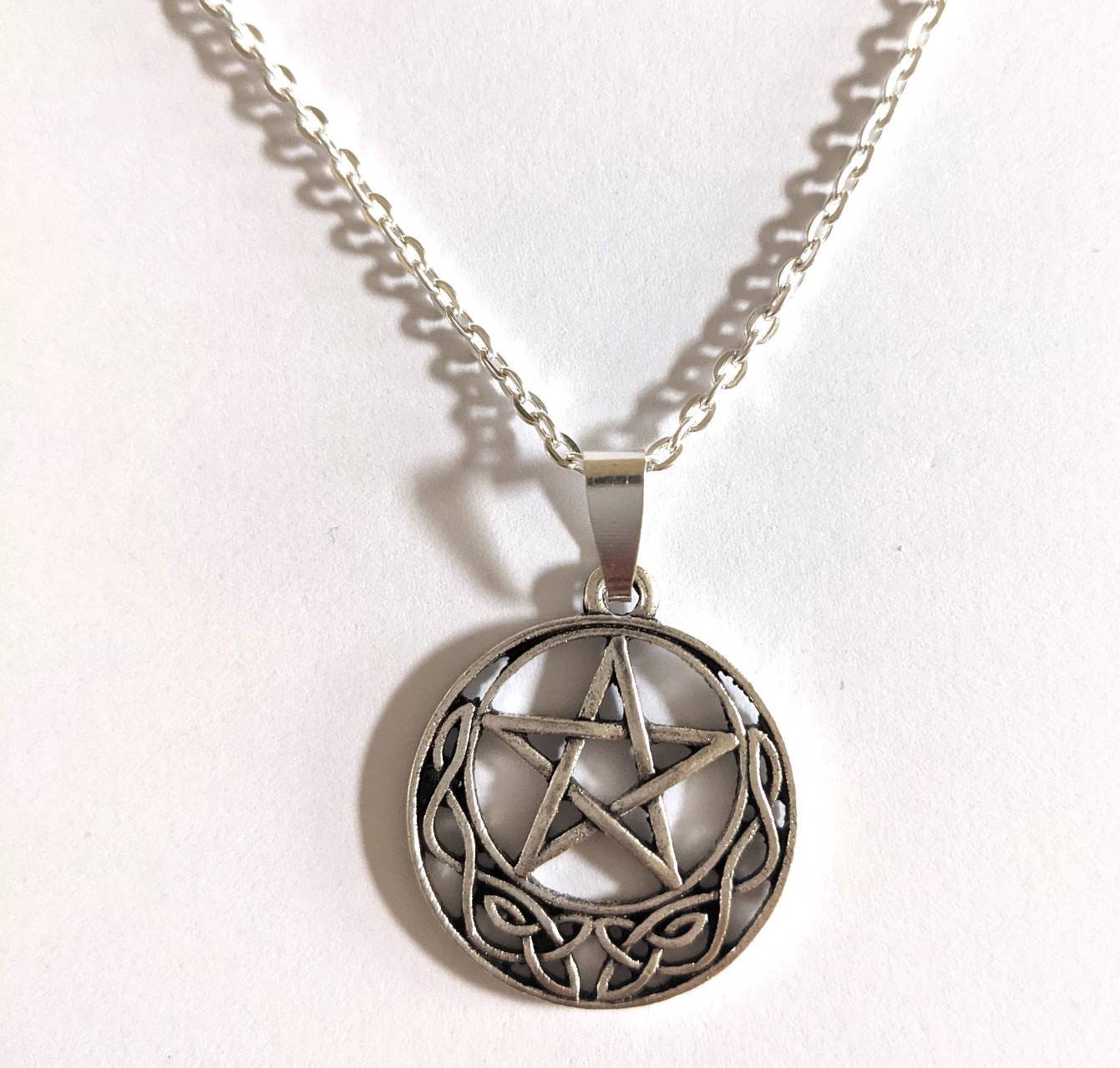 Pentagram necklace Etsy