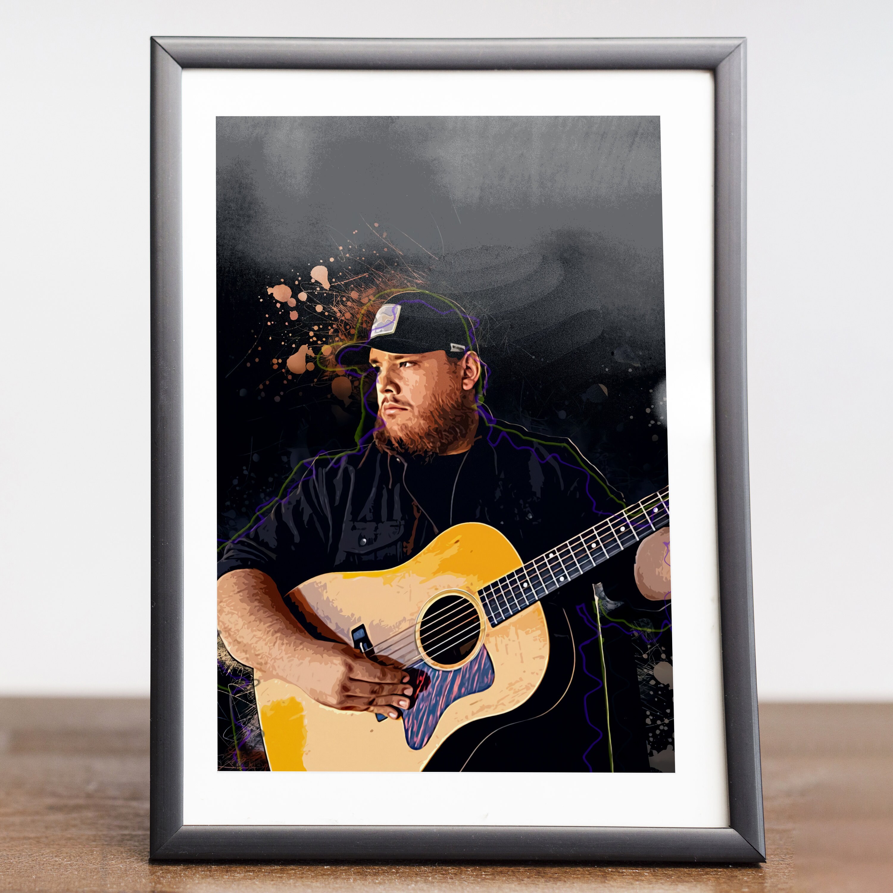 Luke Combs Poster Art Poster Print Singer Poster Home | Etsy