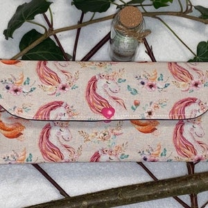 Enveloppe / pochette cadeau en tissu imprimé pour chèque, billet, ticket, jeux à gratter, place de concert...