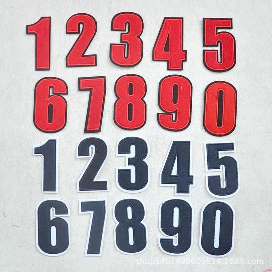 Large Number Patch /embroidered Patch /iron on Patch /sew on Etsy