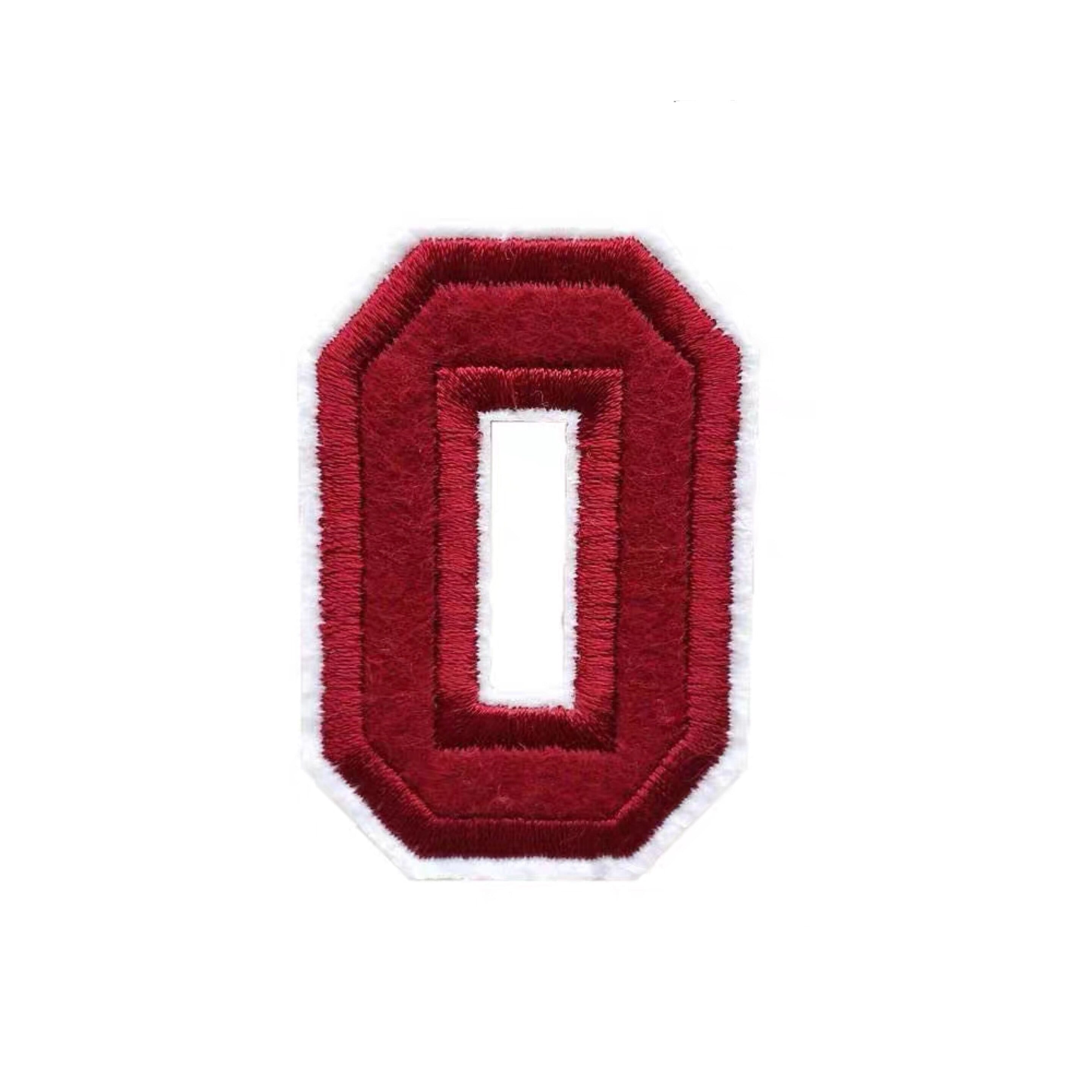 09 Red Number Patch /embroidered Patch /uniforms Decor/ Iron on Patch