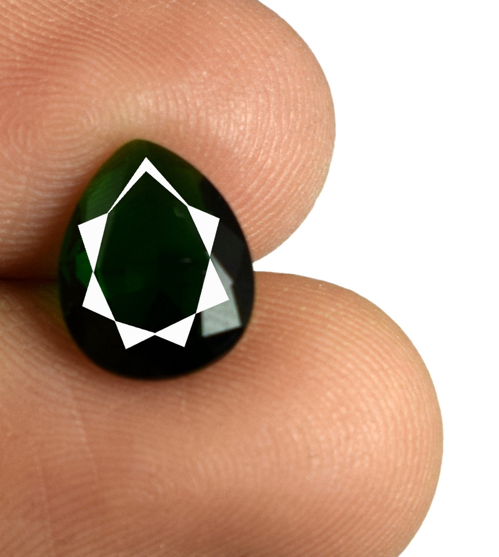 African Green 1.90 Ct Pear Cut Loose Gemstone 100 Etsy