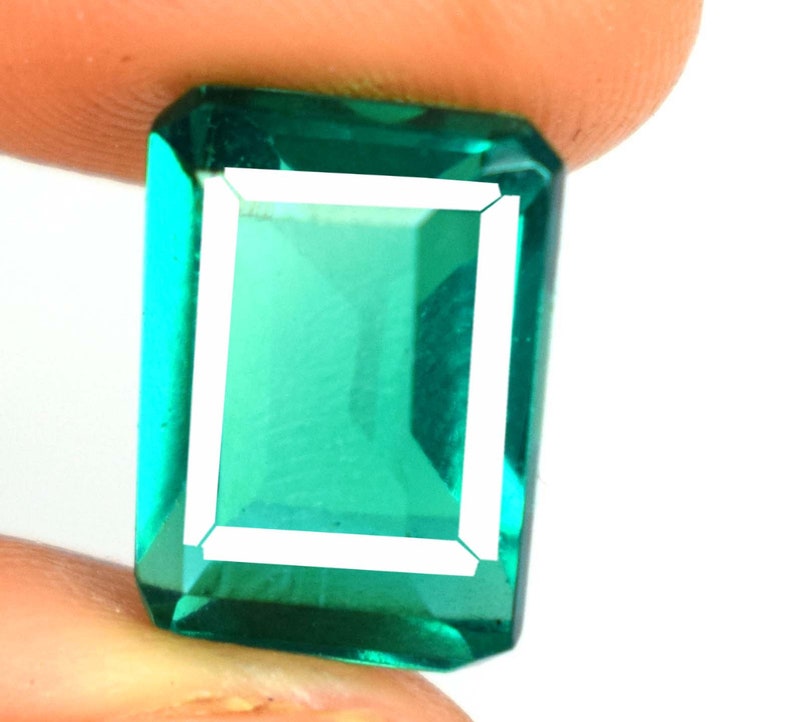 Colombian Green Emerald 13.40 Ct Emerald Cut Gemstone 100/% Natural VS Clarity AGI Certified Z5767