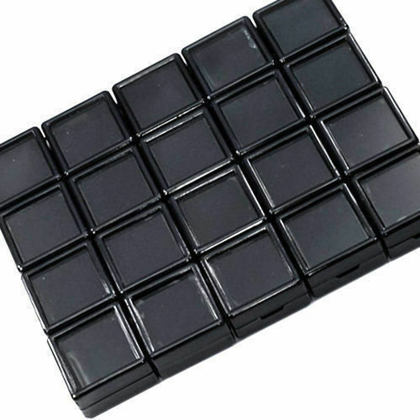 40 Pcs/30 mm 2 Pack Black Plastic Collection Put Boxes For Etsy