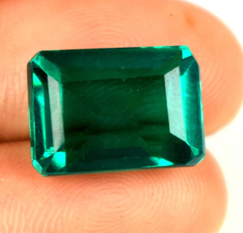 Colombian Green Emerald 13.40 Ct Emerald Cut Gemstone 100/% Natural VS Clarity AGI Certified Z5767