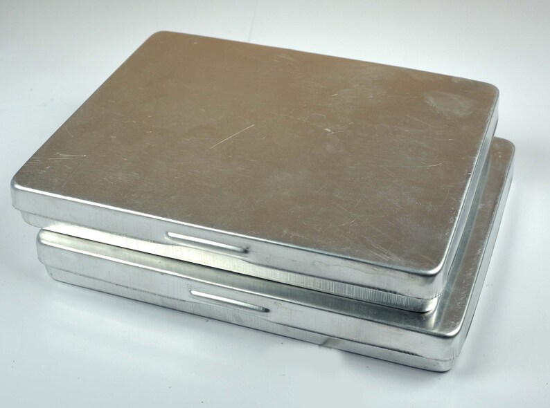 2 Pack24 Pcs Put Box Aluminium Jar With Glass Lid Set Big Size 40 mm Weekend Sale