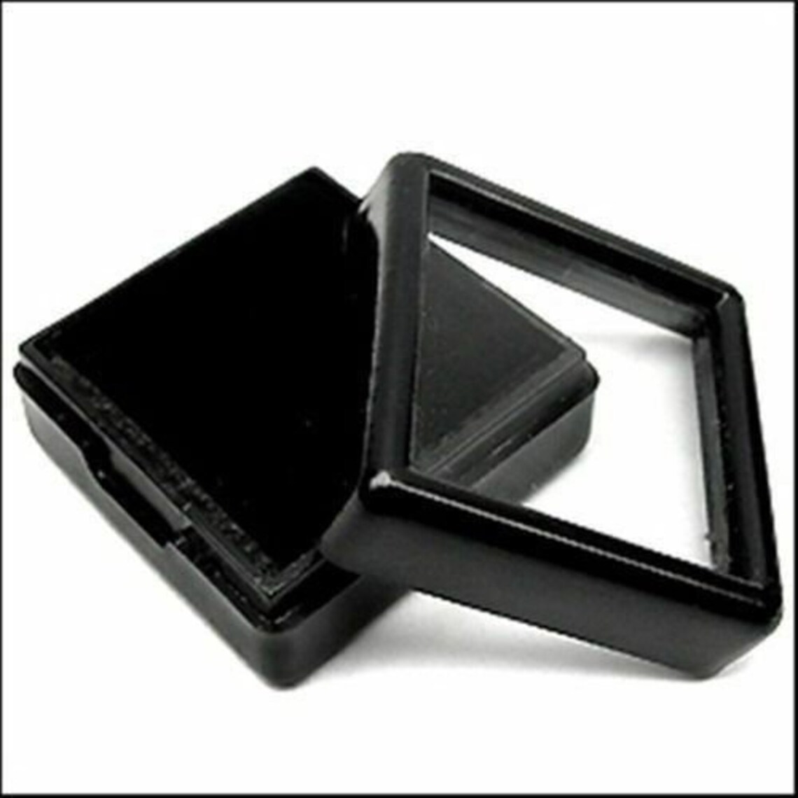 40 Pcs/30 mm 2 Pack Black Plastic Collection Put Boxes For Etsy