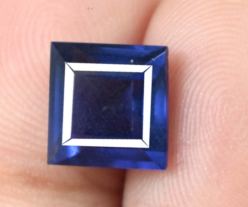 Discount Offer Natural Blue Tanzanite Loose Gemstone 4.10 Ct Square Cut AGI Certified S4544