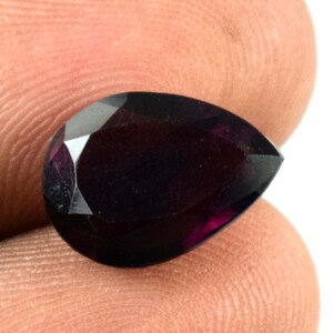 Tanzania Pear Cut Purple Musgravite Ring Size Gemstone 4.25 Ct | Etsy