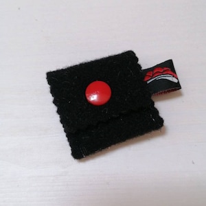 Mini Täschchen für Einkaufswagenchip oder Euro Bollehut Schwarzwald
